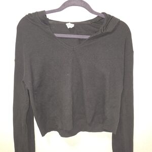 Zella Black Women's Cropped Hoodie